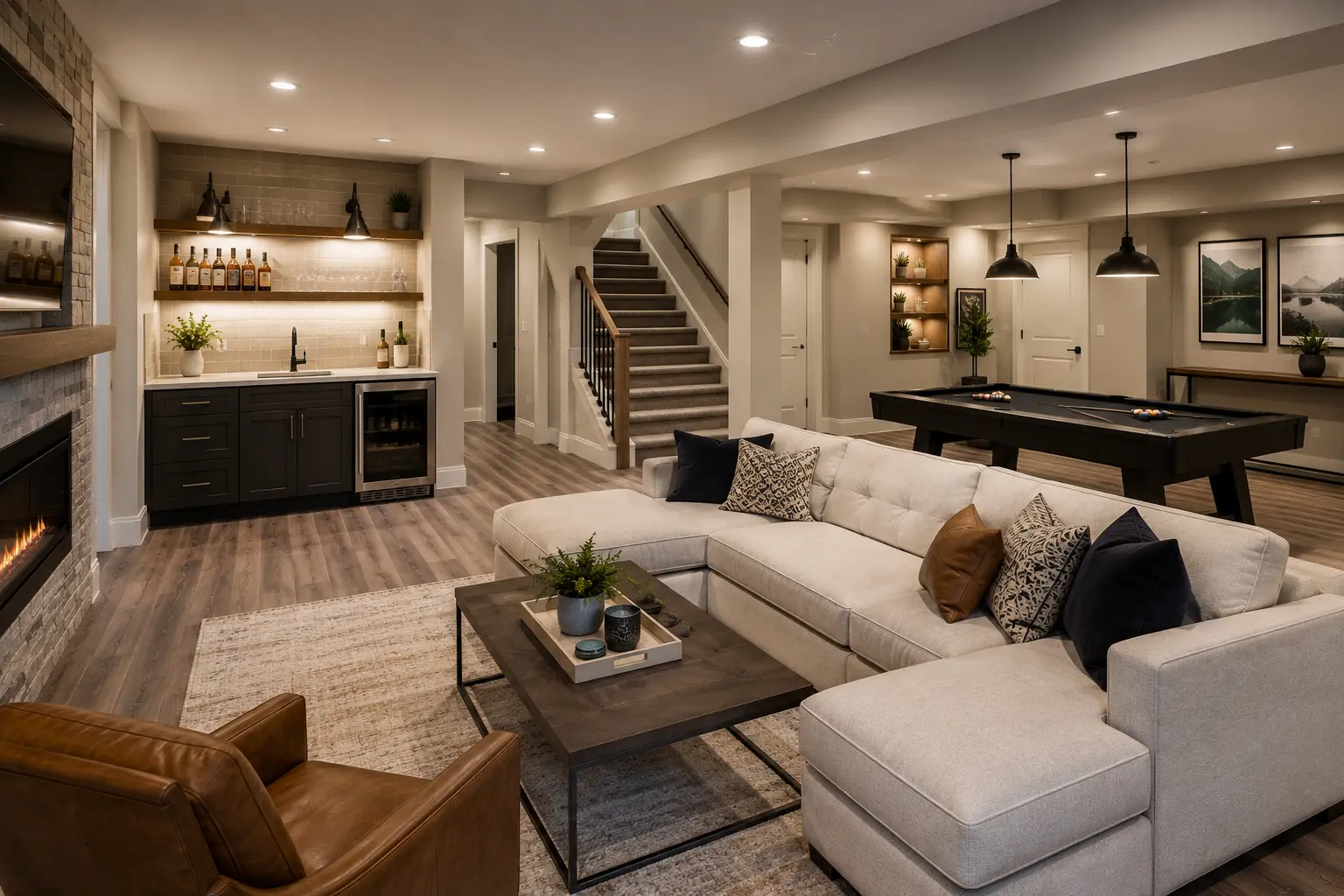 Basement finishing Arvada CO by Izella Kay Design and Remodeling