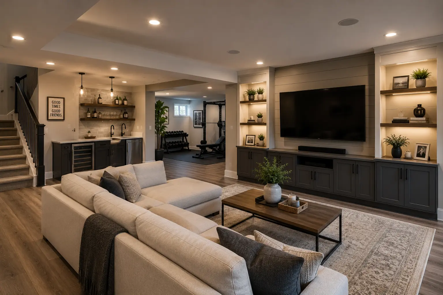 Basement finishing in Centennial CO by Izella Kay Design and Remodeling