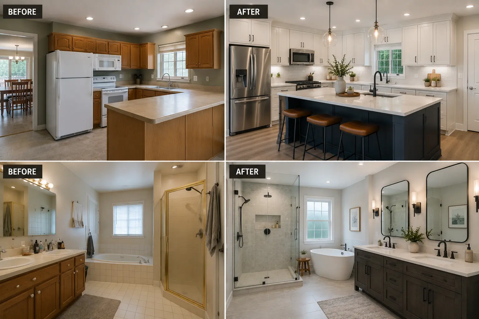 Before and after remodeling projects in Aurora CO